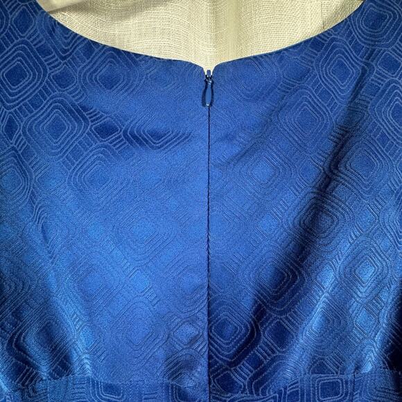 Retro Rabbit Rabbit Rabbit Dress Sz 14W Mod Geometeric Shift - Picture 5 of 8